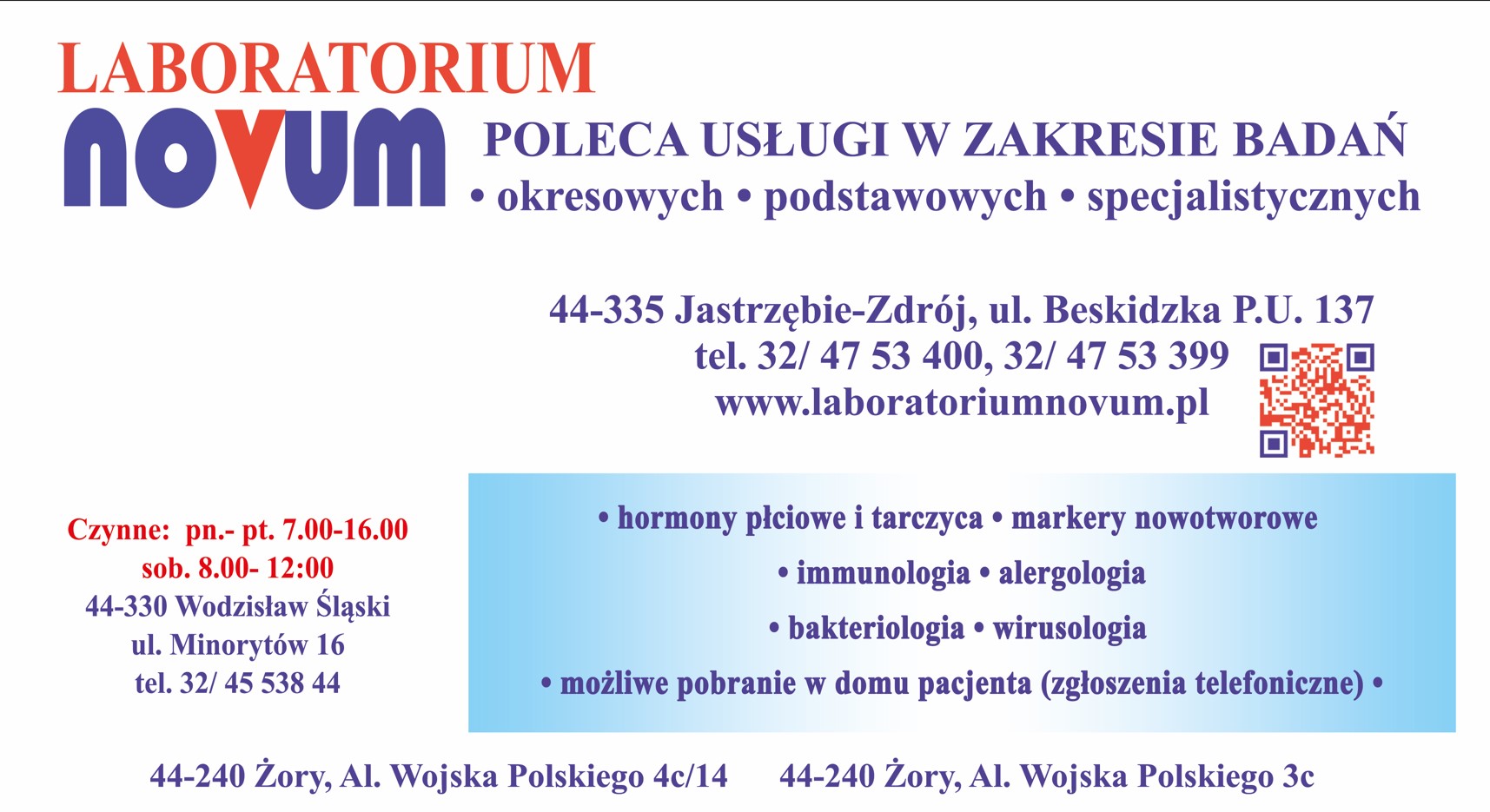 analizy medyczne JASTRZĘBIE-ZDRÓJ